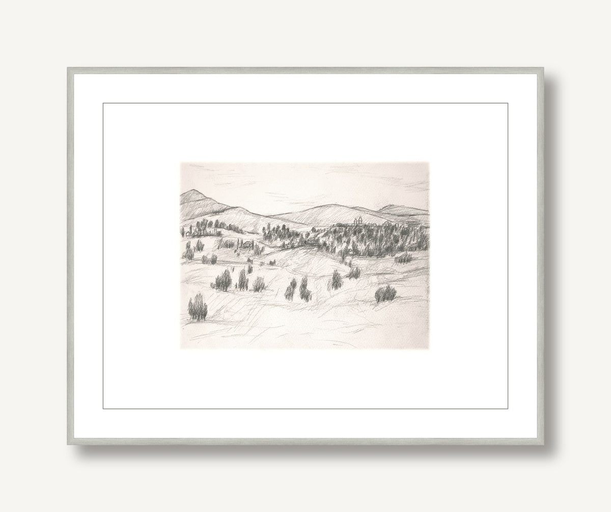 Rolling Landscapes 1 framed
