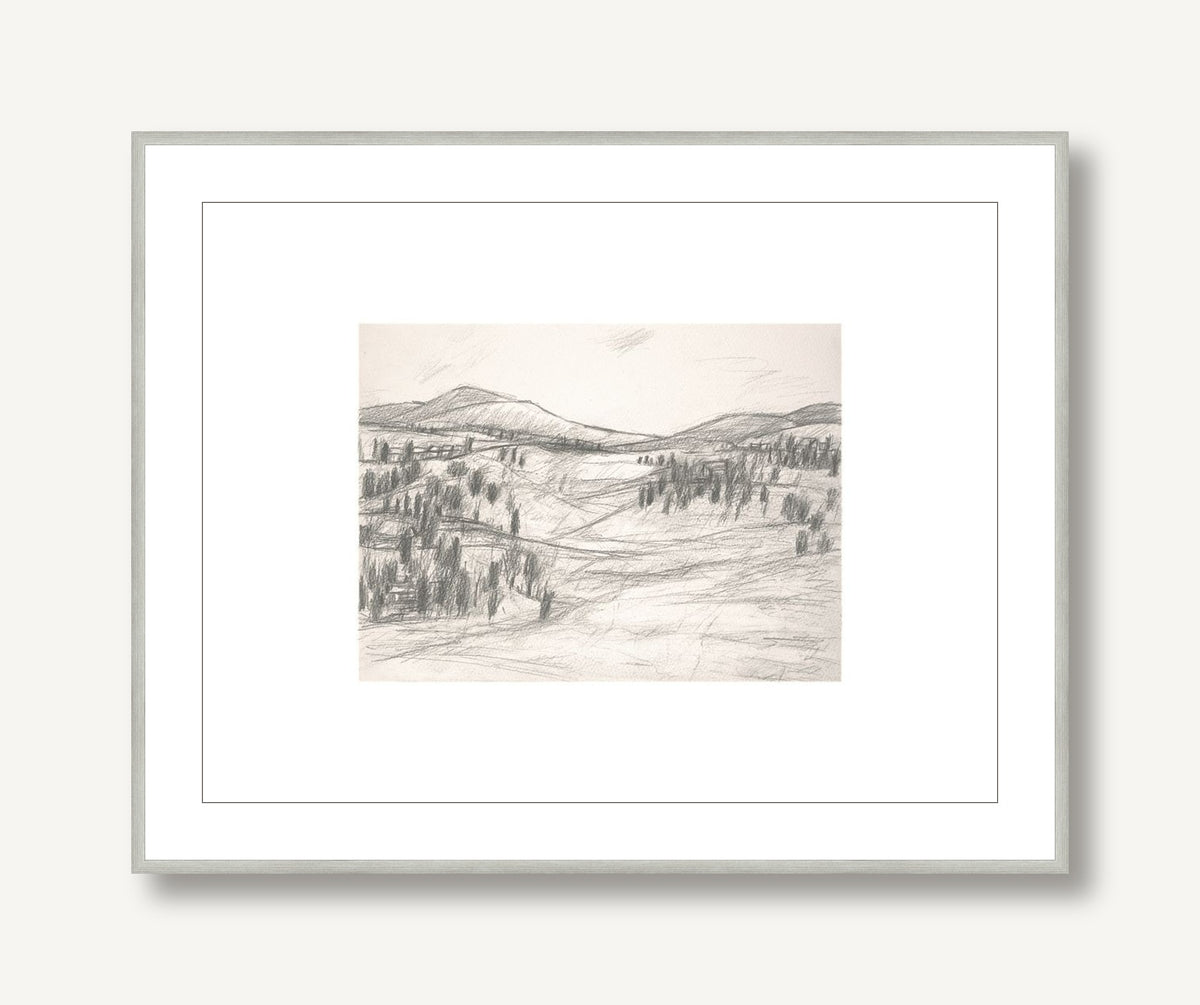 Rolling Landscapes 2 framed