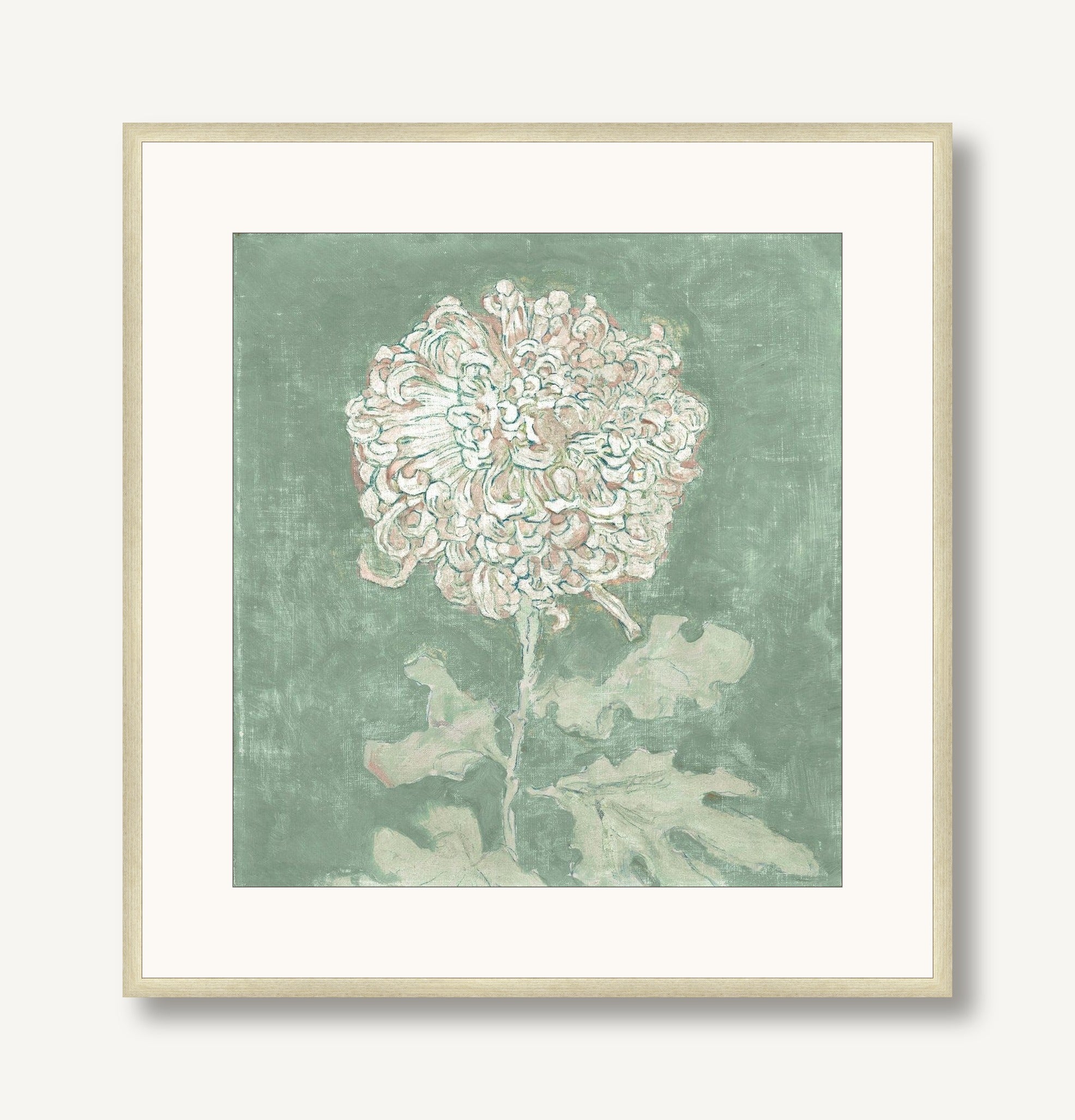 Sage & Sunset Flora 1 framed