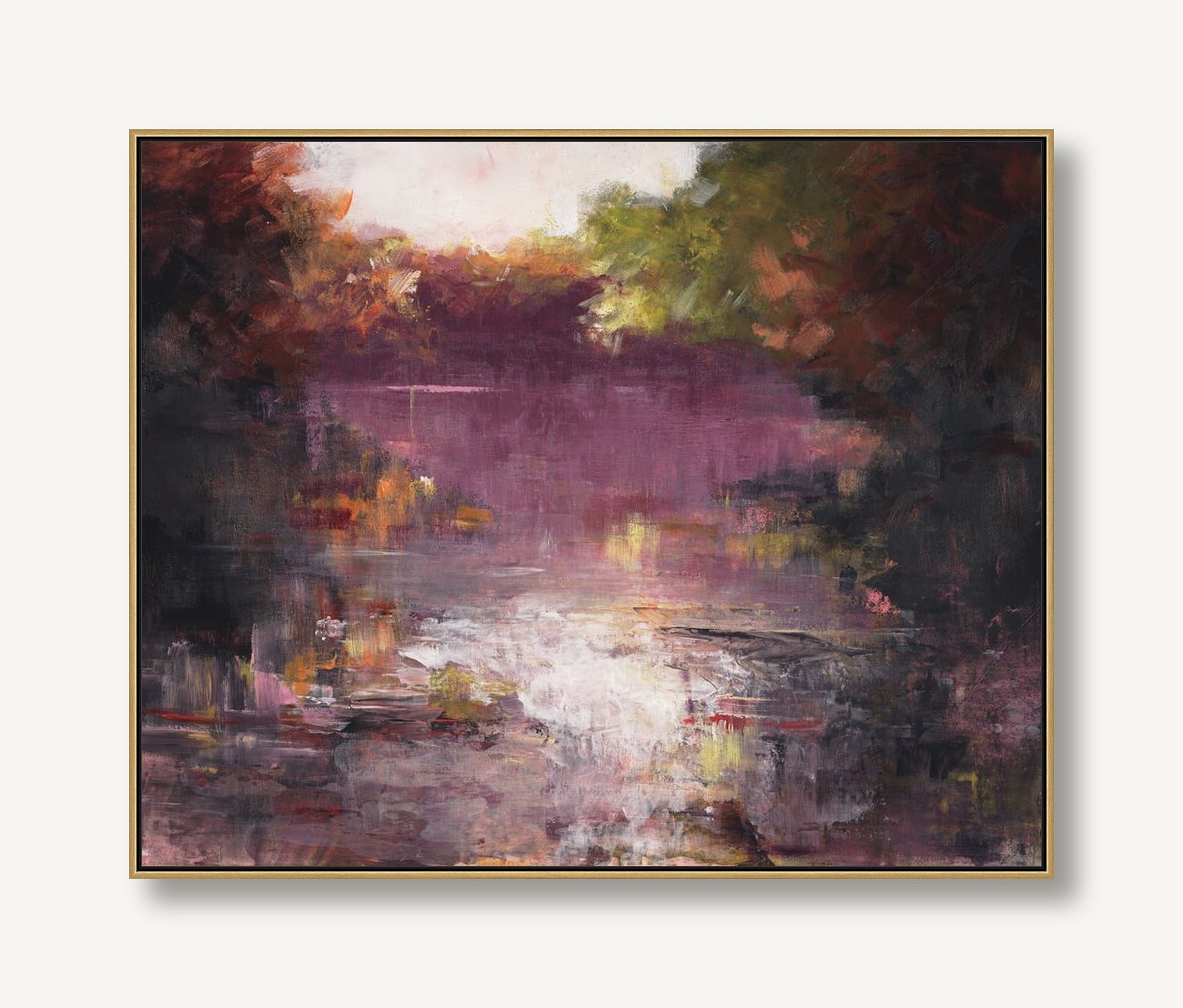 Burgundy Lake 1 framed
