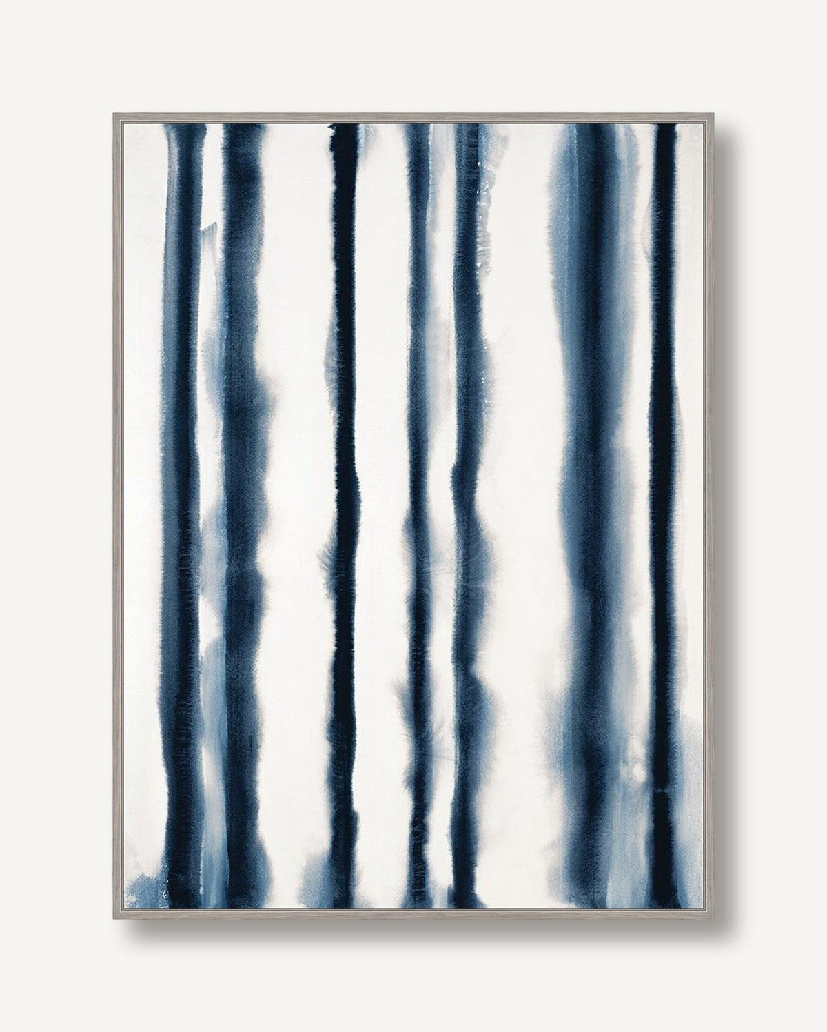 Dark Canals Blue 2 framed