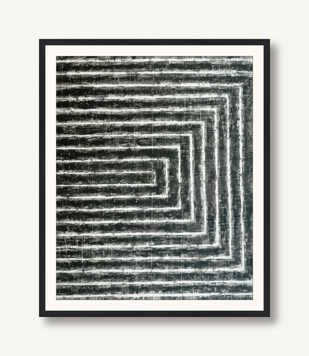 Linear Paths to the Past 1 framed