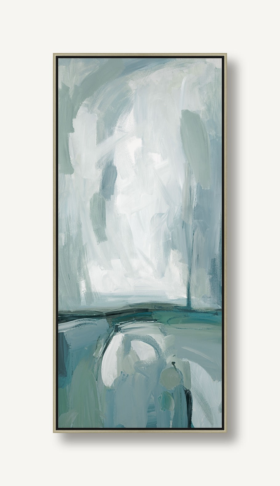 Strokes of Viridian 1 framed