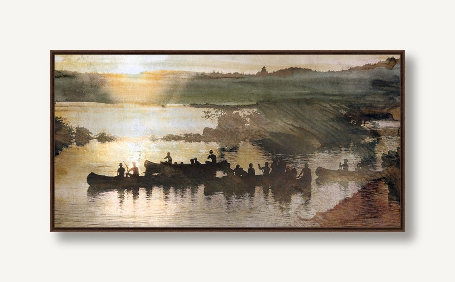 Autumn Canoe Trip 1 framed