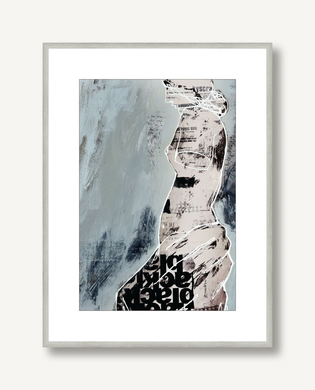 Bleu 1 framed