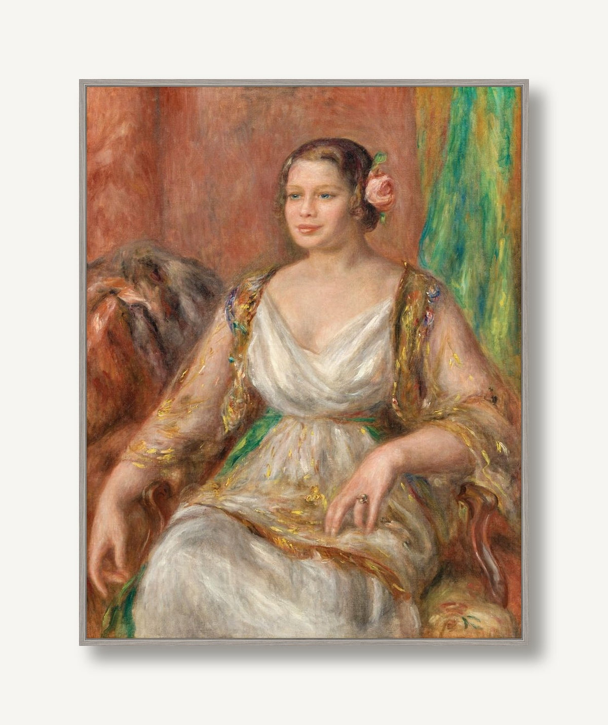 Draped in Chiffon 1 framed