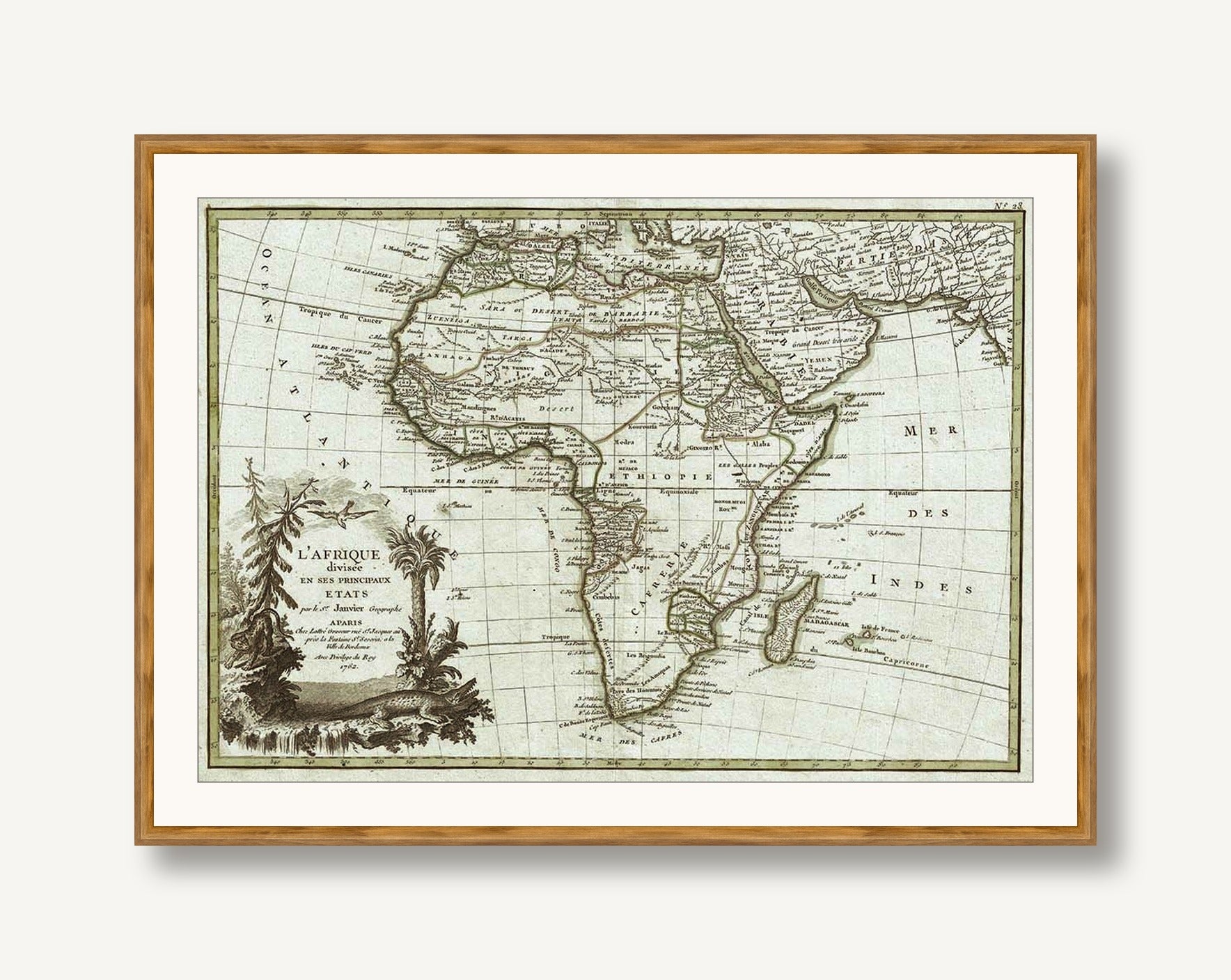 Geographicus 1 framed