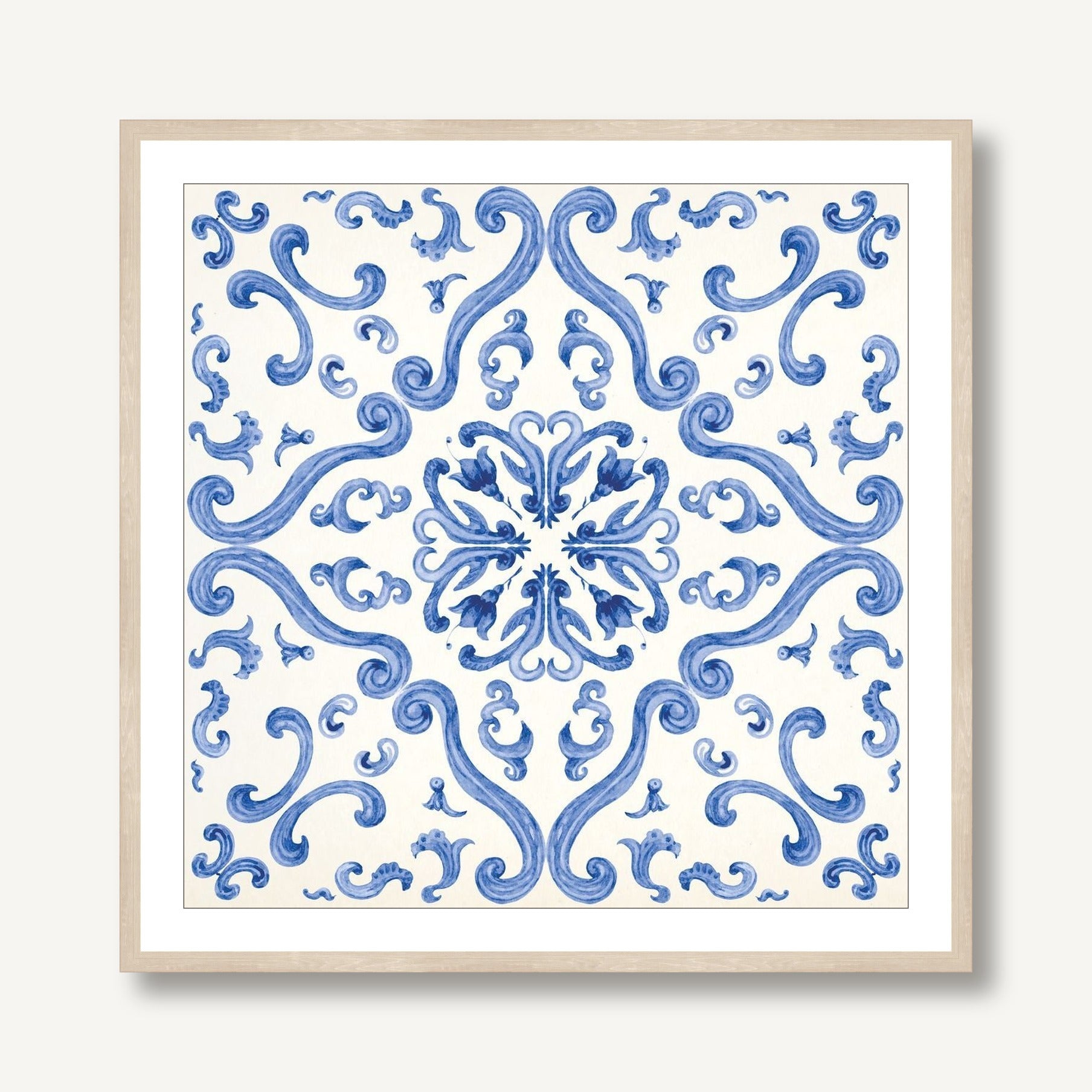 Ornate Tiles 1 framed