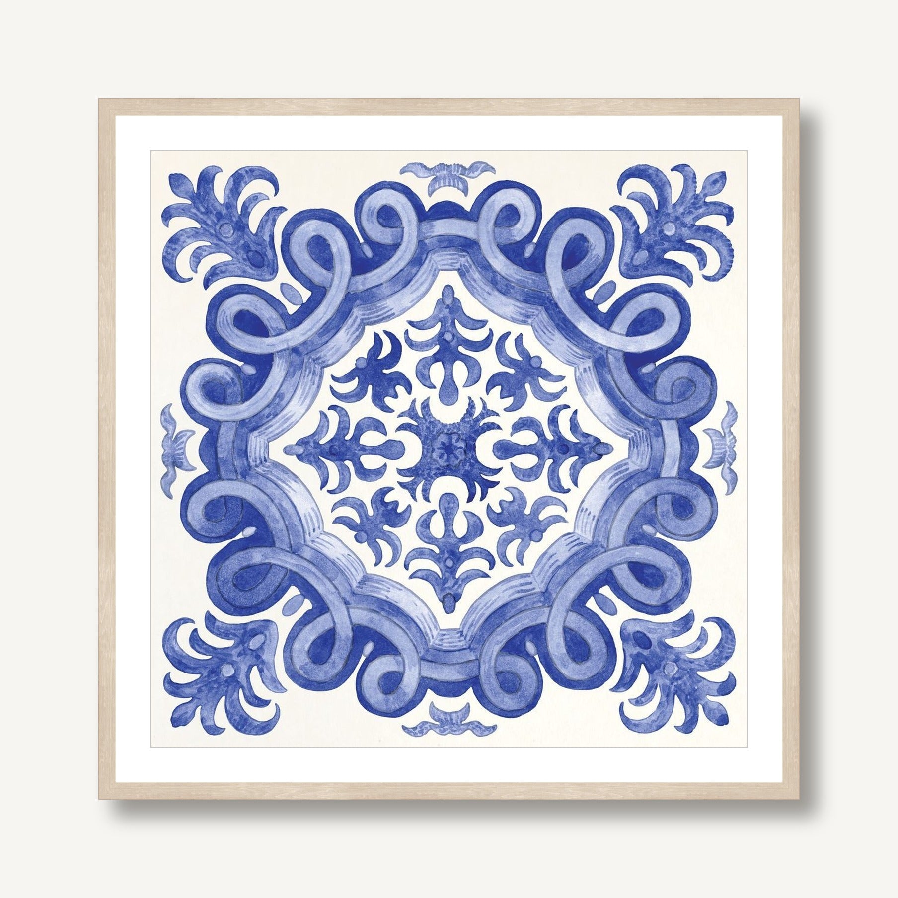 Ornate Tiles 4 framed