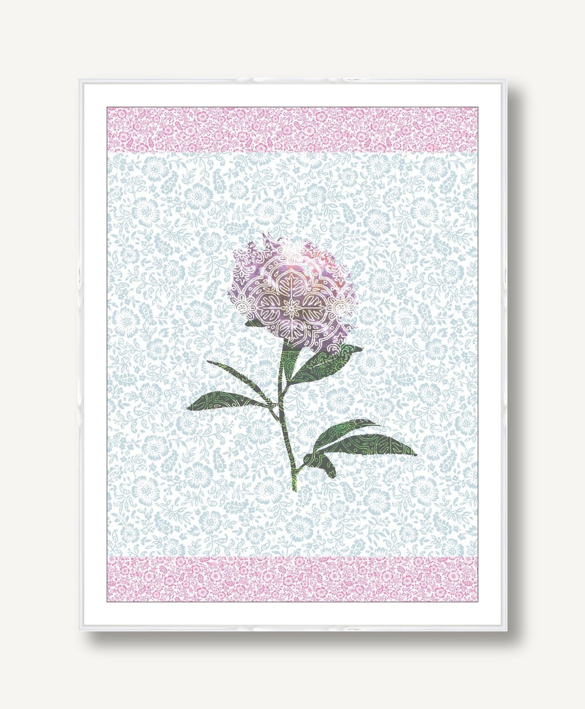 Paper Peony 1 framed