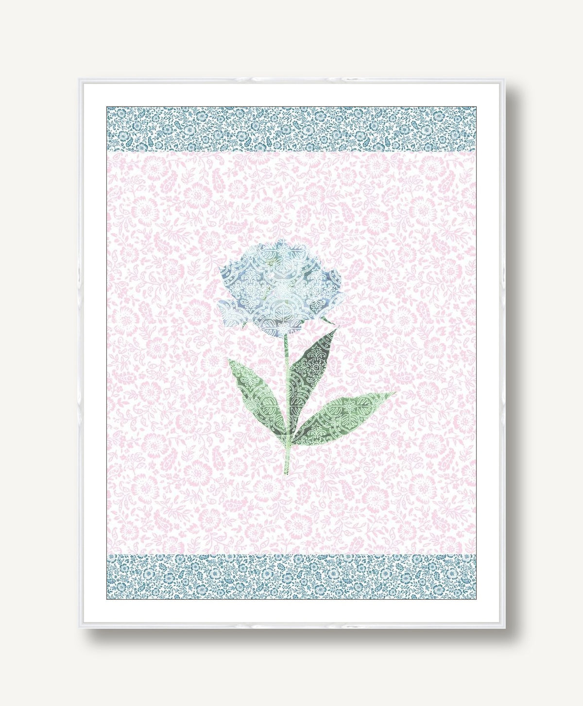 Paper Peony 2 framed