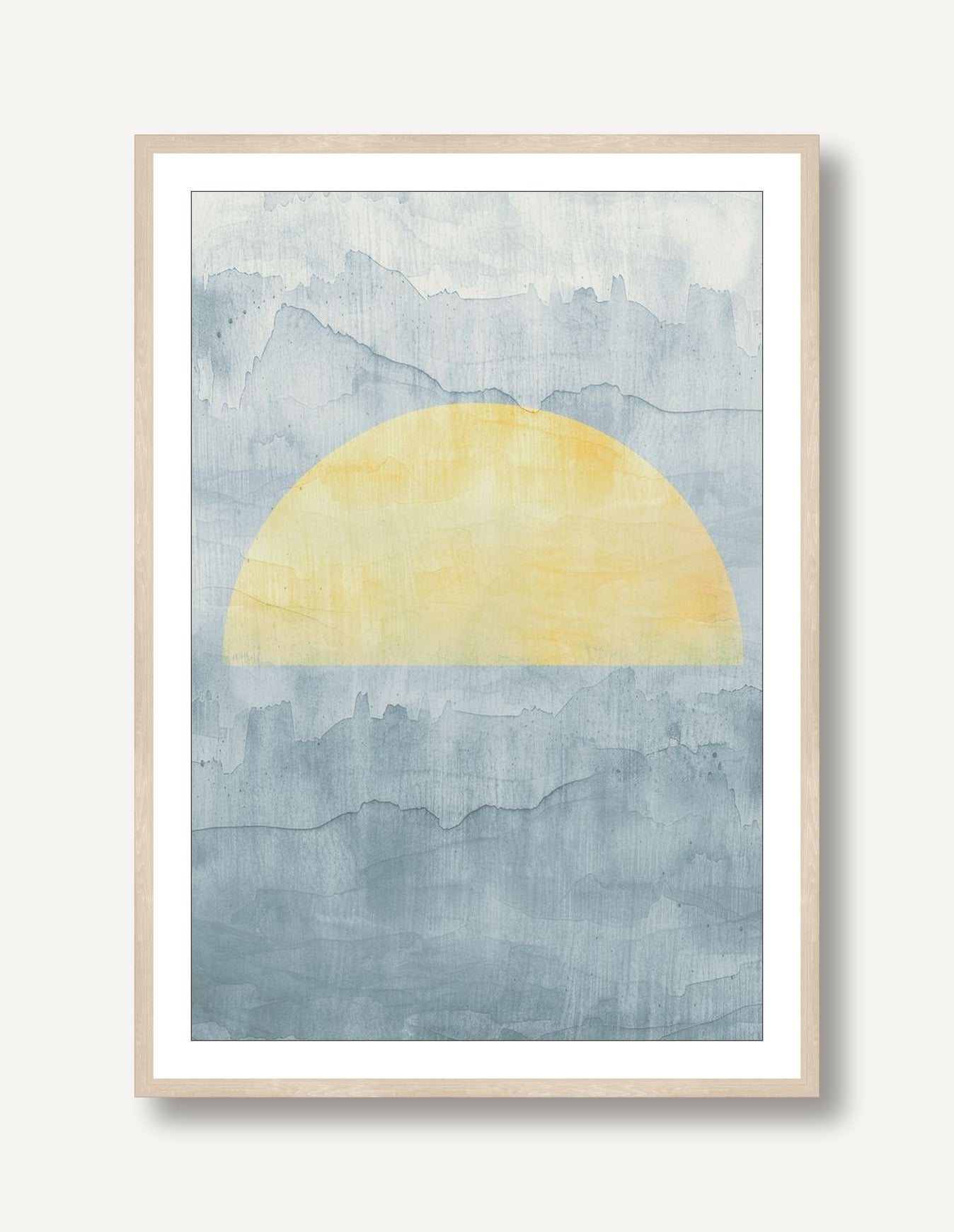 Sunset Vector 4 framed
