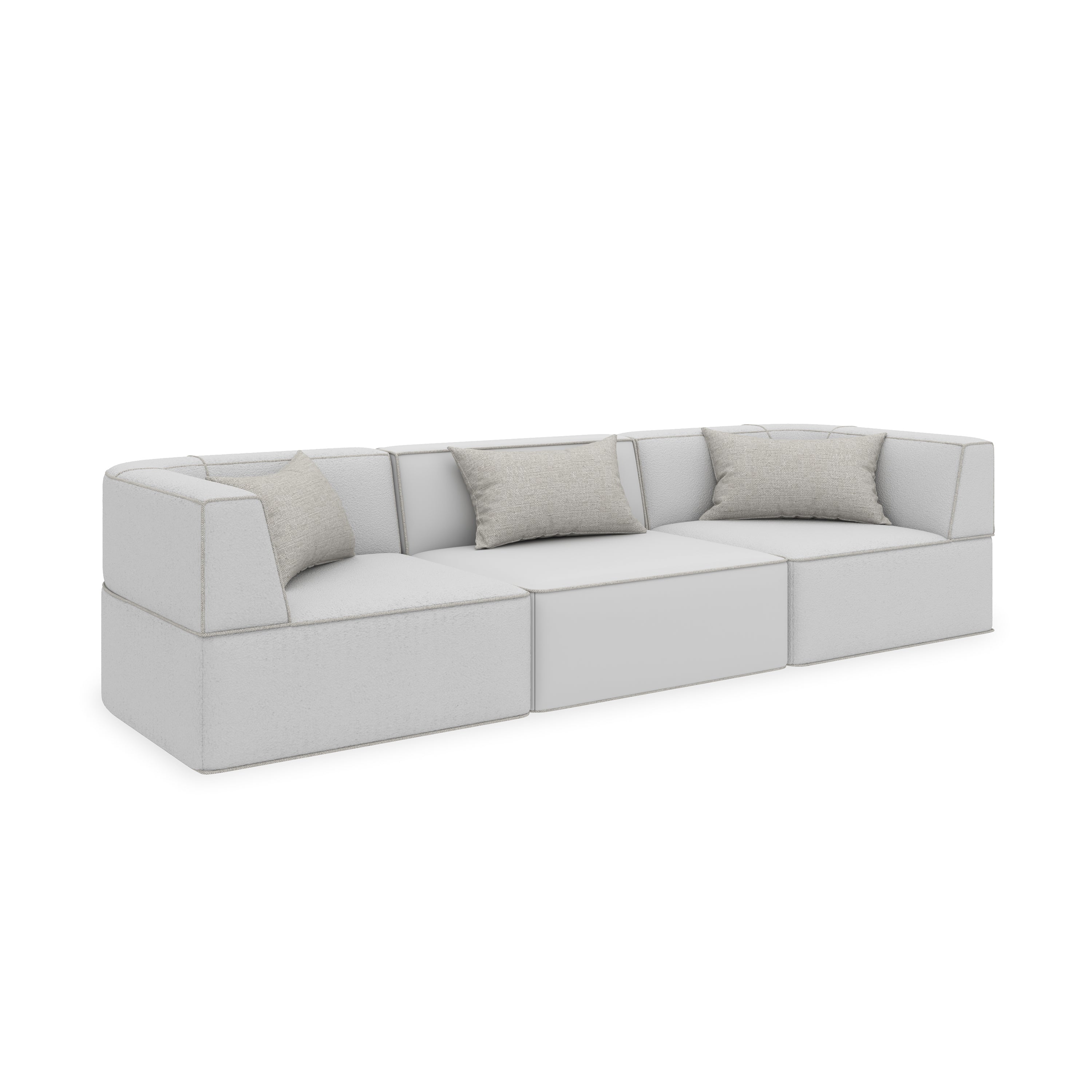 *Marbella 3Pc Sofa Ivory