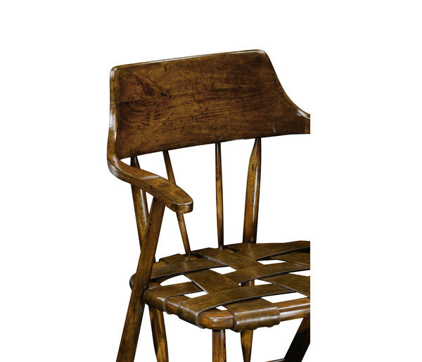 Traditional Walnut Captains Chair