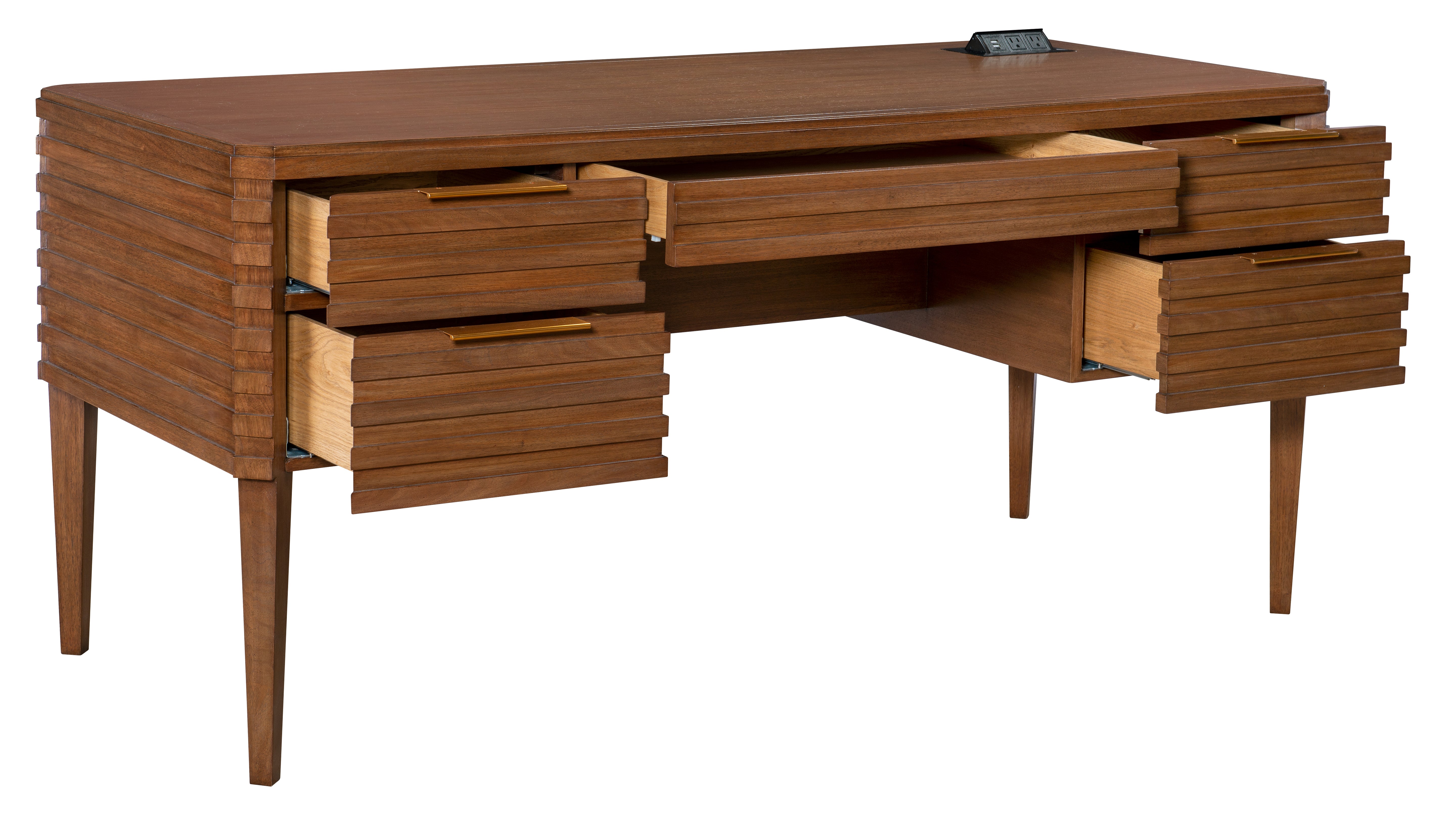 HONNOLD DESK - STOCKED FINISH in Walnut - Hickory Chair