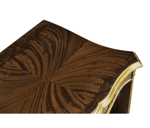 Mahogany & Gilded Nightstand