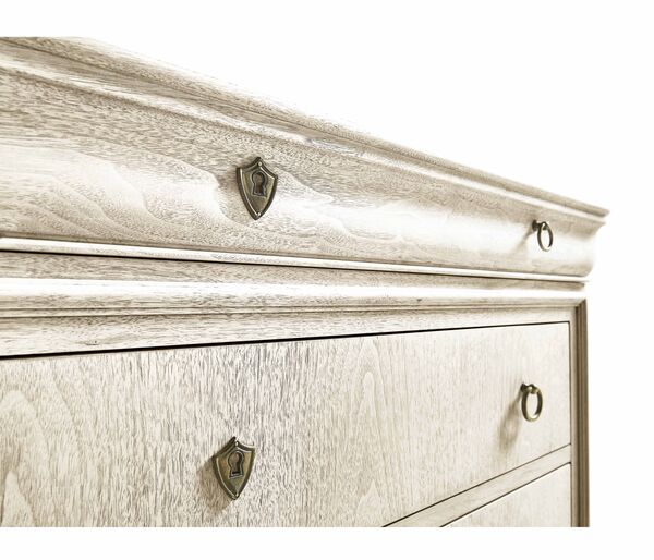 Entropy Louis Phillipe Drawer Chest - Bleached Walnut
