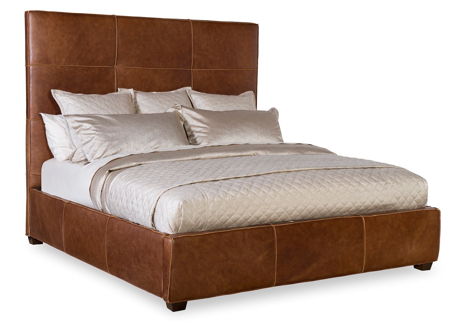 Quintin King Bed Brizo Hazelnut
