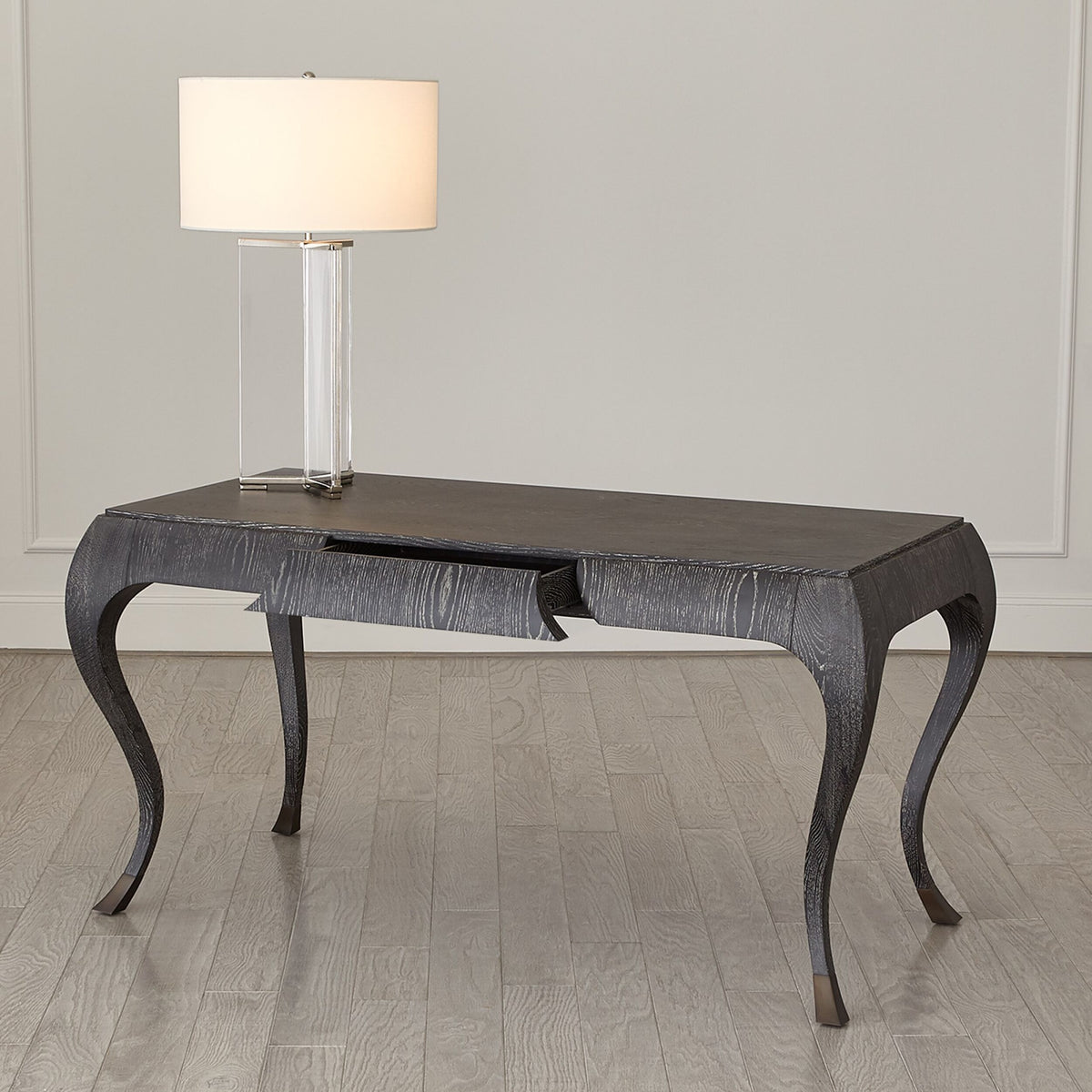 Paris Desk-Black Cerused Oak