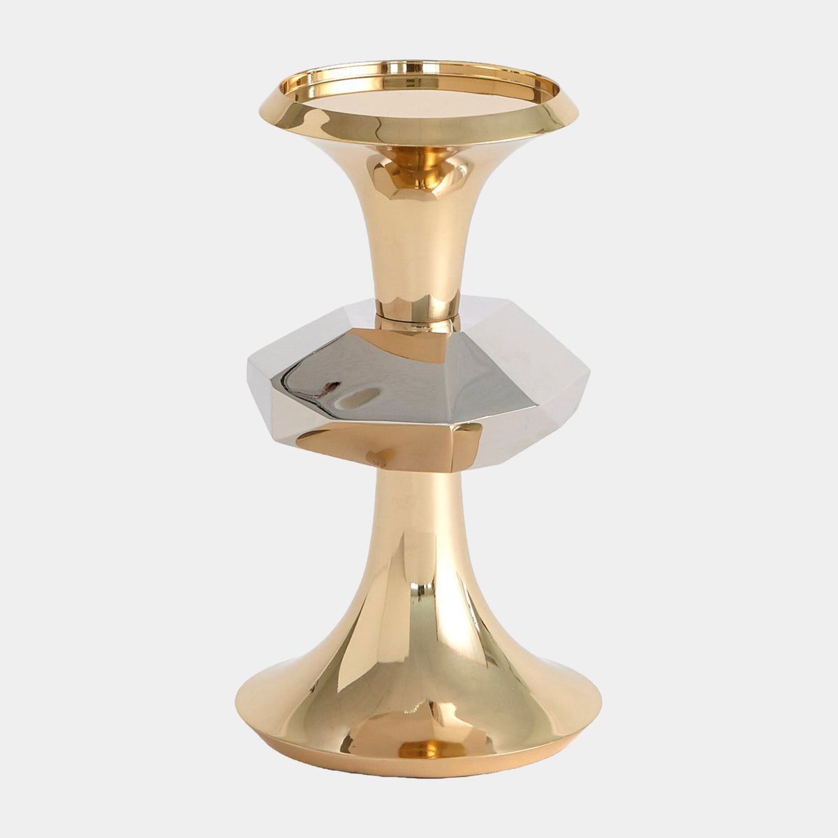 Gabriel Brass Candle Holder-Sm