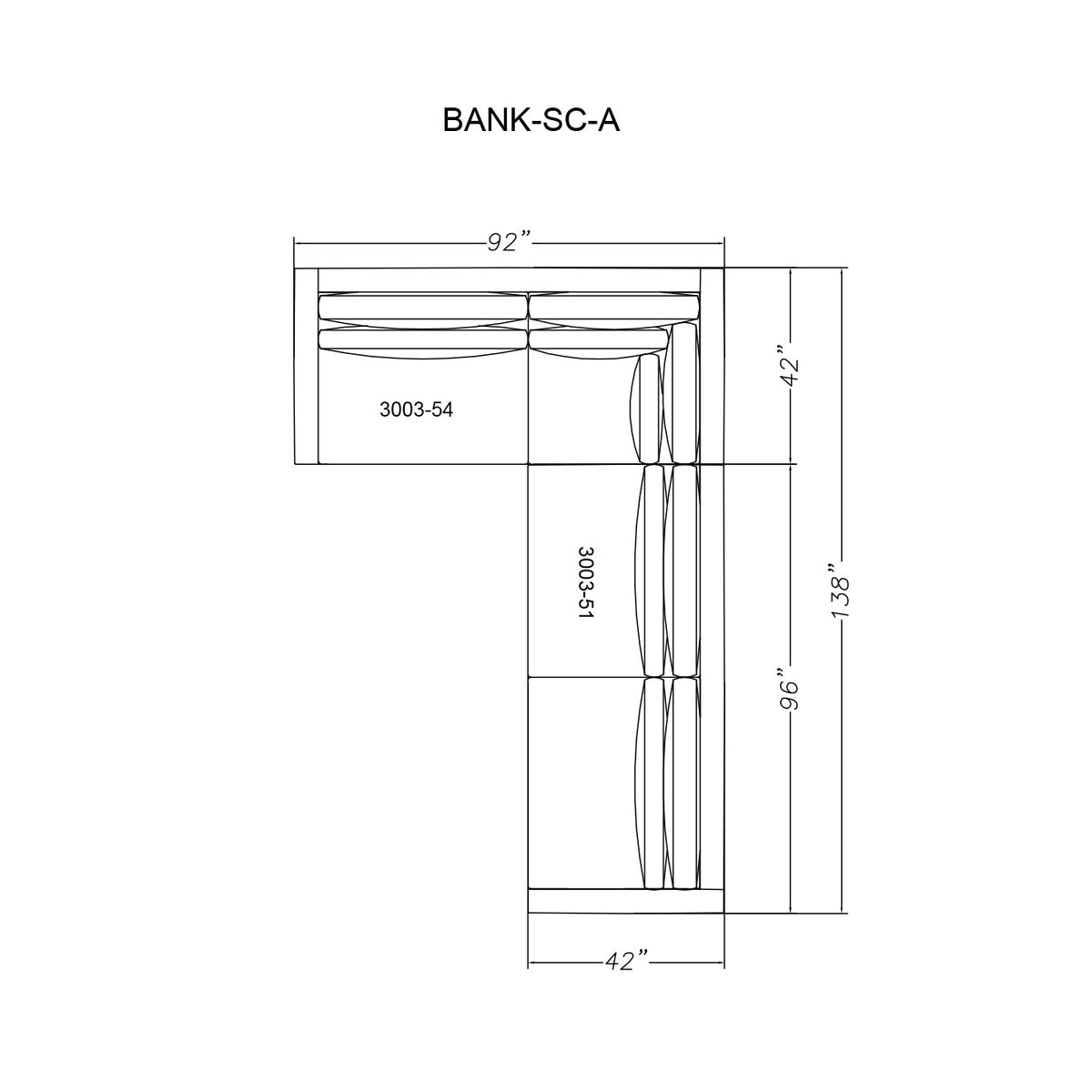Banks Sectional Configuration (BANK-SC-A) - Fairfield Chair