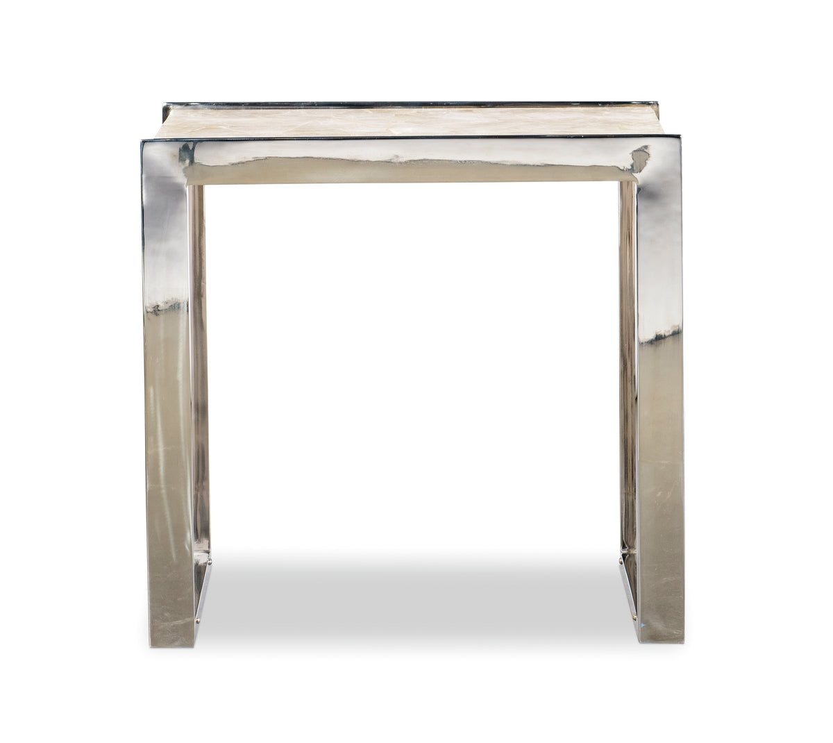 Samantha Glassy Quartz Lamp Table