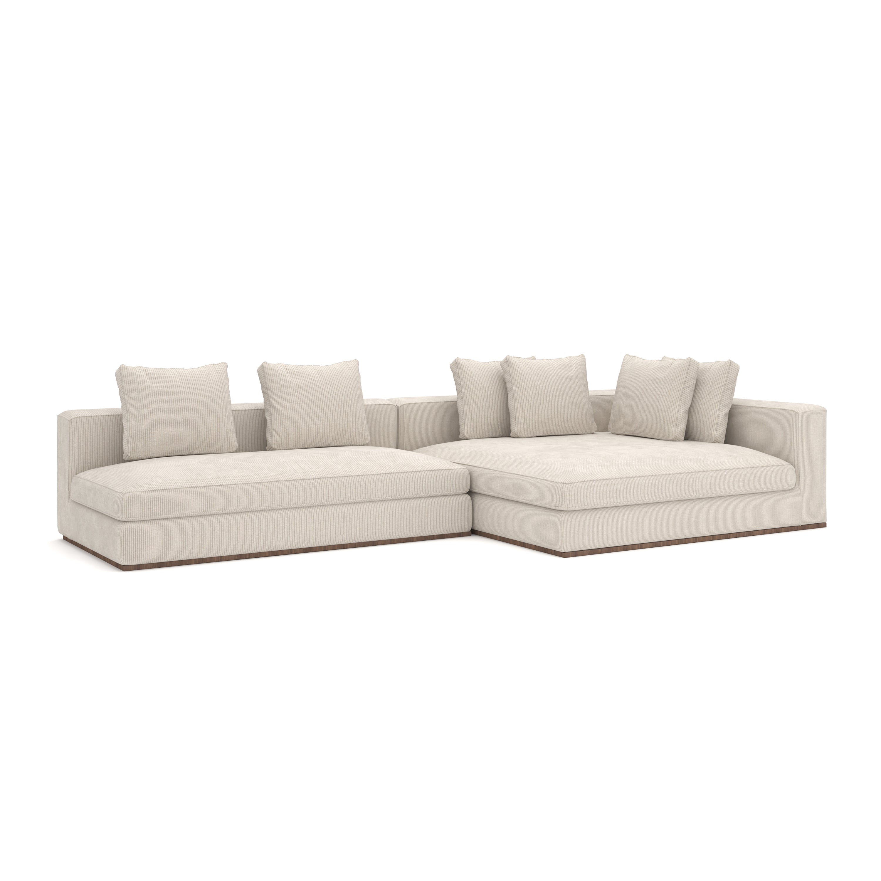 *Bello Rt Chaise Sectional - Ivory