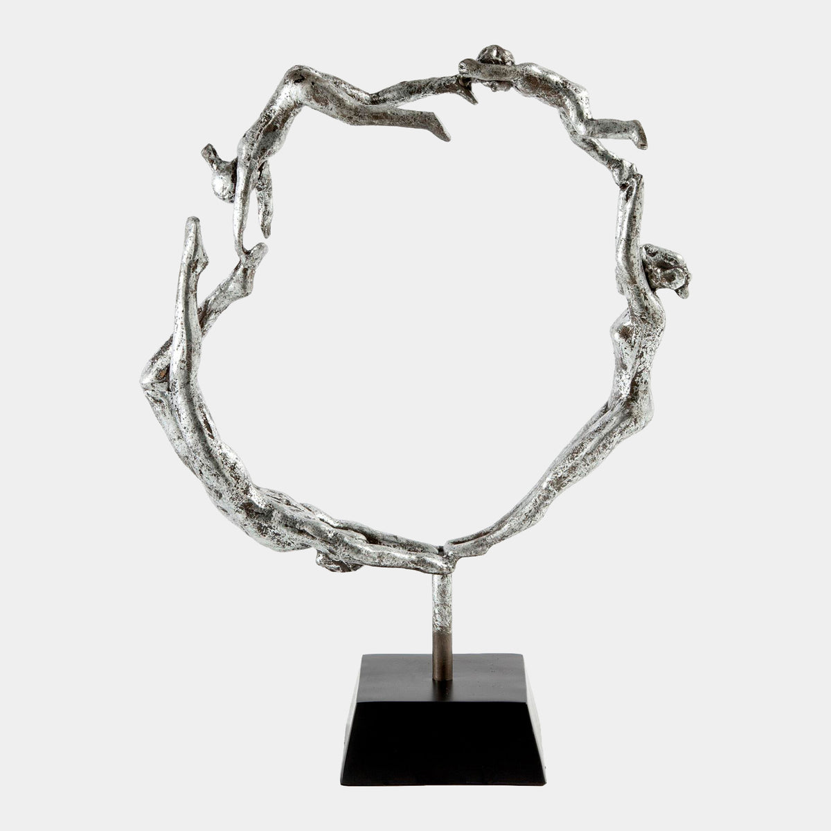 Family Sculpture-Silver Leaf