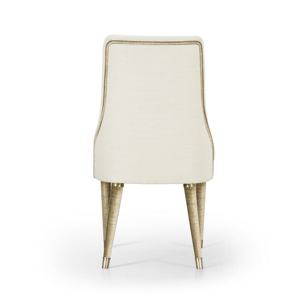 Shoal Linen & Grasscloth Host Chair