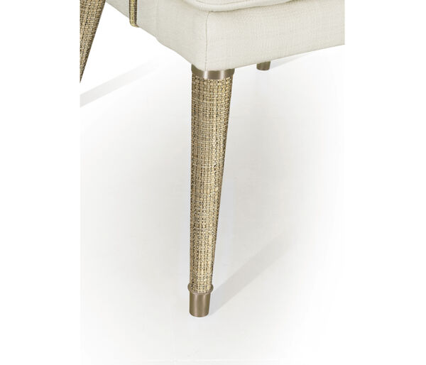 Shoal Linen & Grasscloth Host Chair