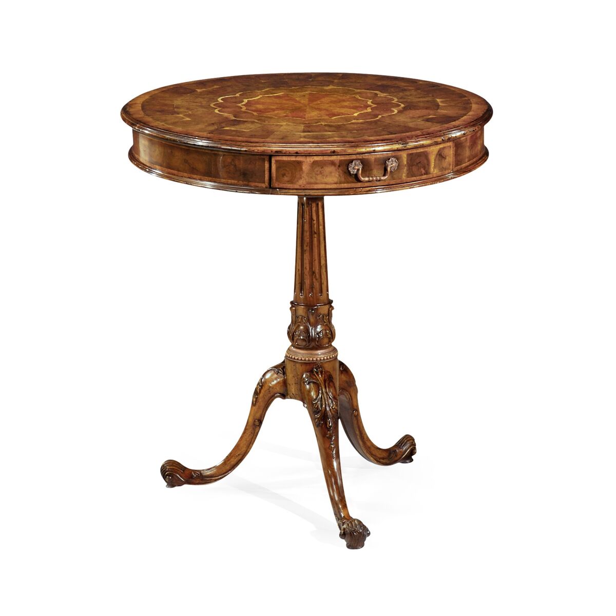 Oyster Veneer Lamp Table ( 492057-WAL )