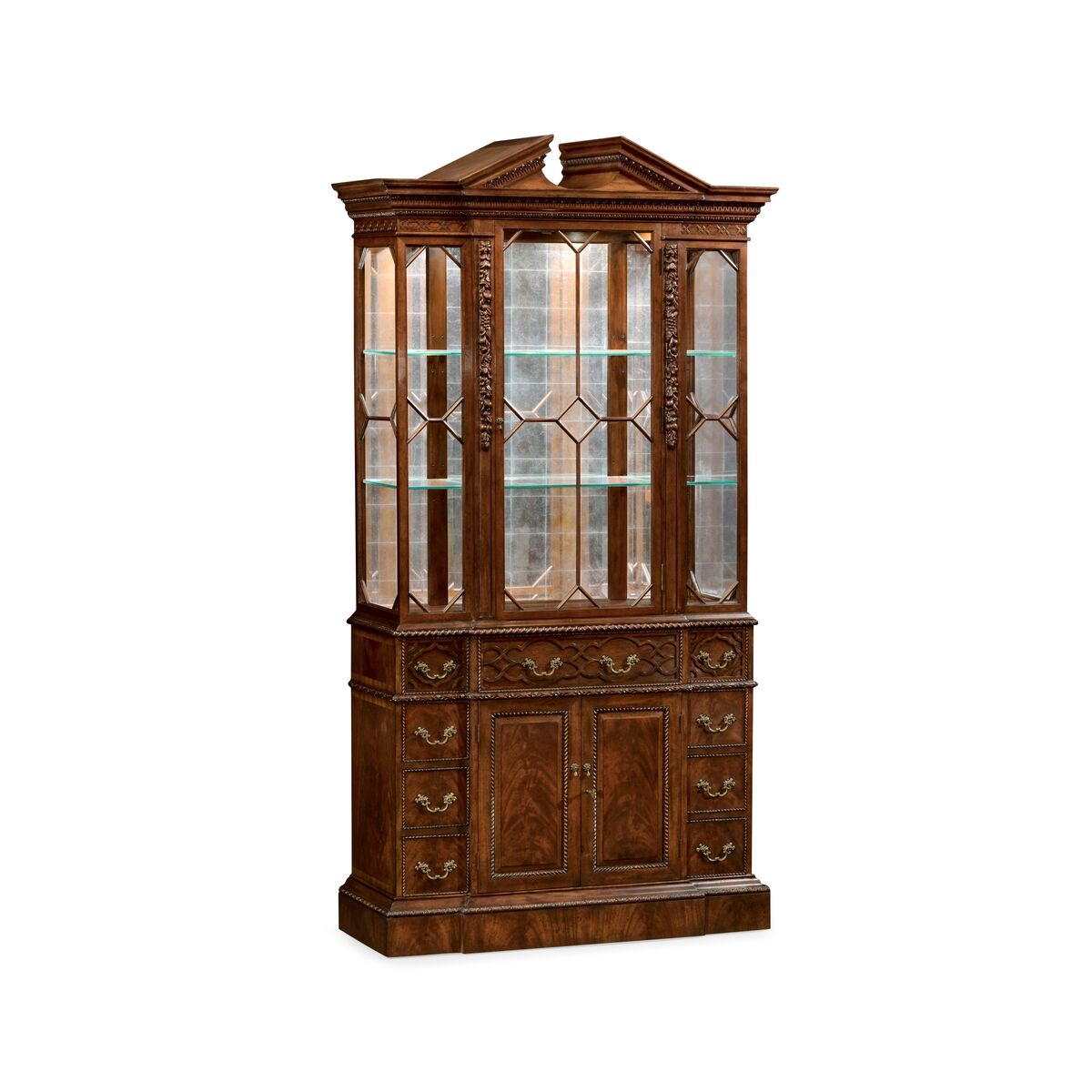 Neo-Classical Mahogany China Cabinet ( 492250-MAH )