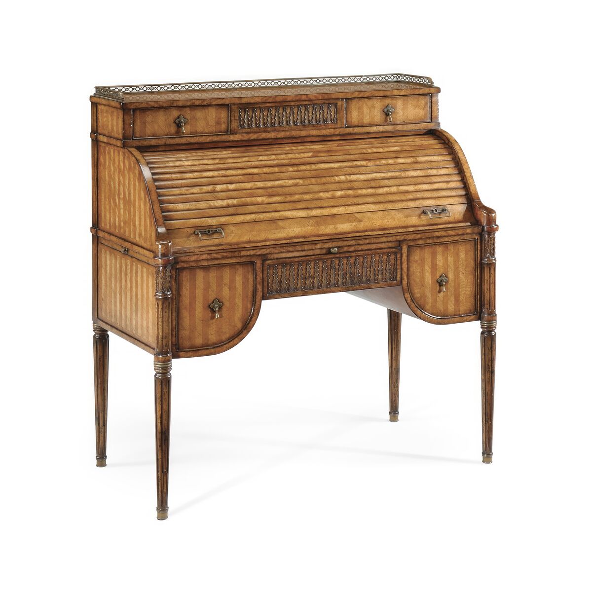 Satinwood roll top desk ( 492419 )