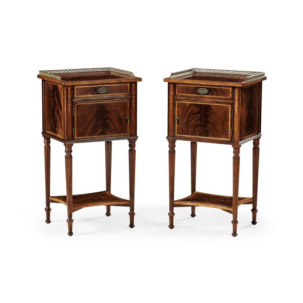 Pair of Mahogany Bedside Cabinets ( 492822-MAH )