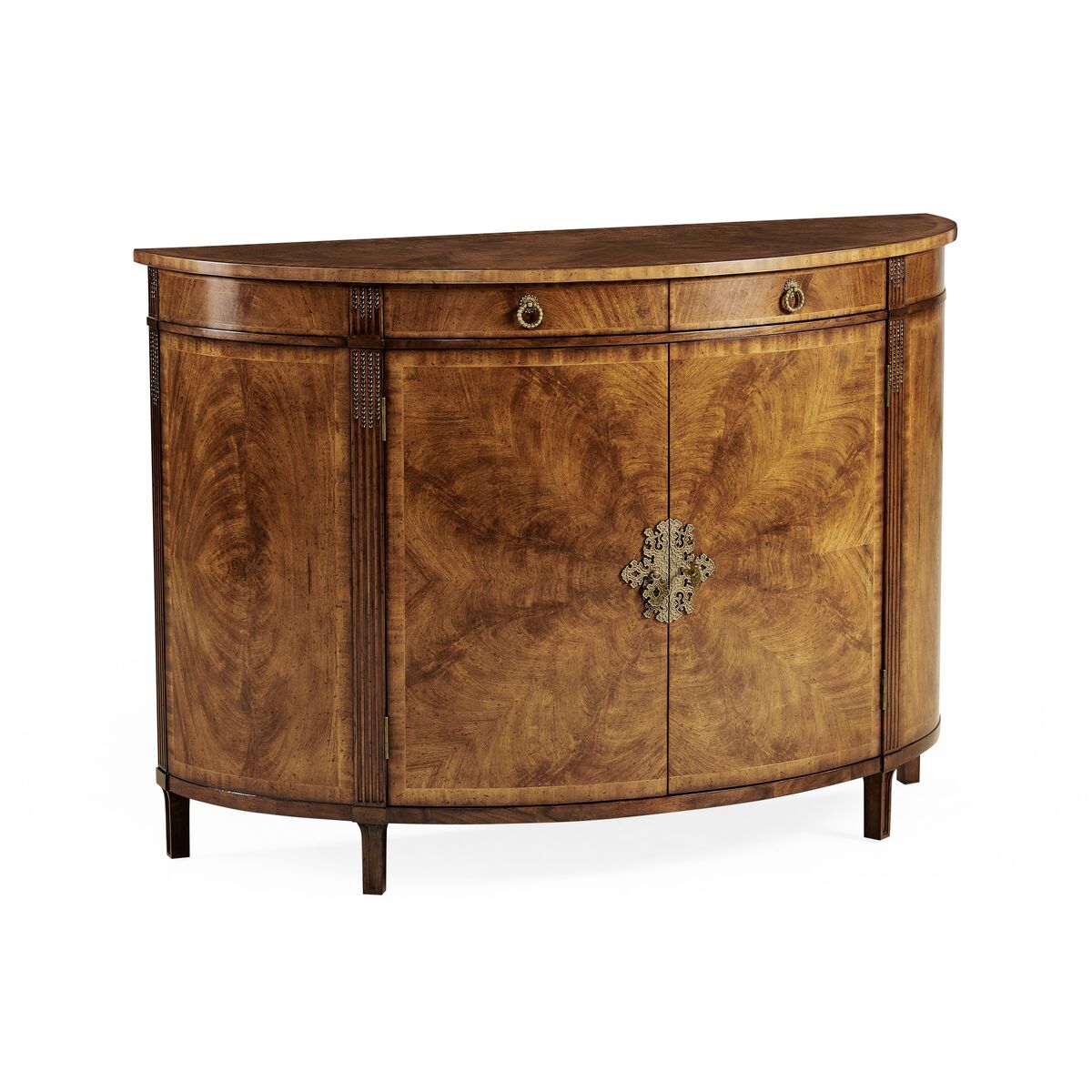 Crotch Walnut Demilune Sideboard ( 493075-CWM )
