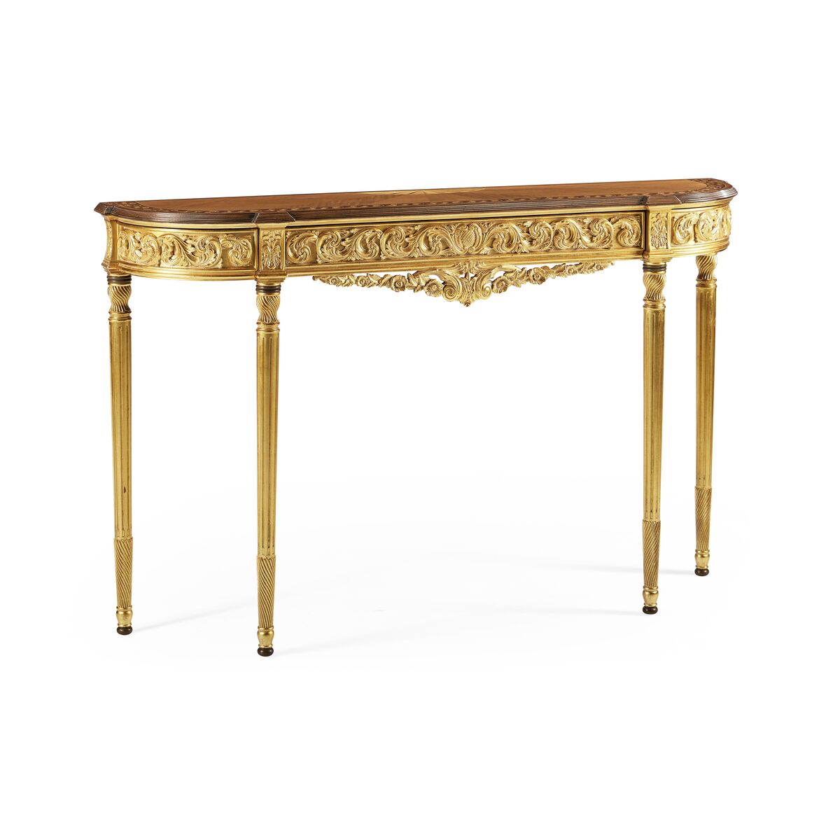 Louis IV Style Narrow Gilded Console ( 493239-GIL )