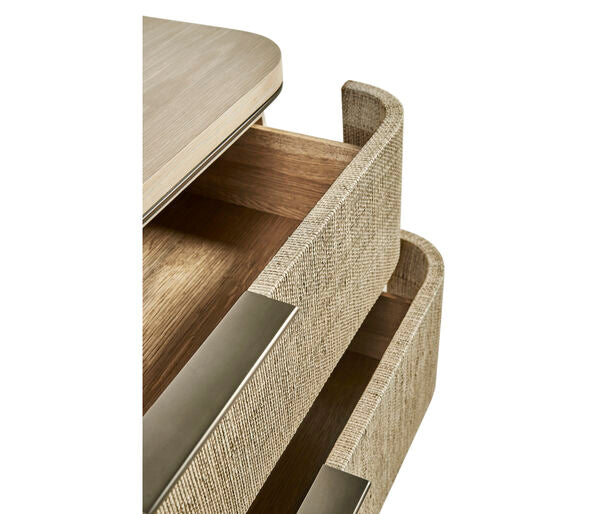 Seiche Large Grasscloth Nightstand