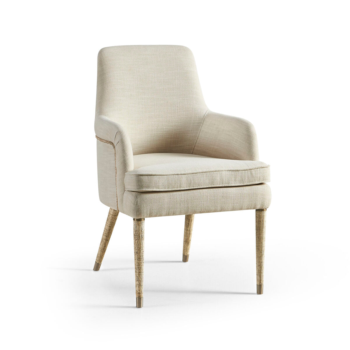 Shoal Linen & Grasscloth Host Chair