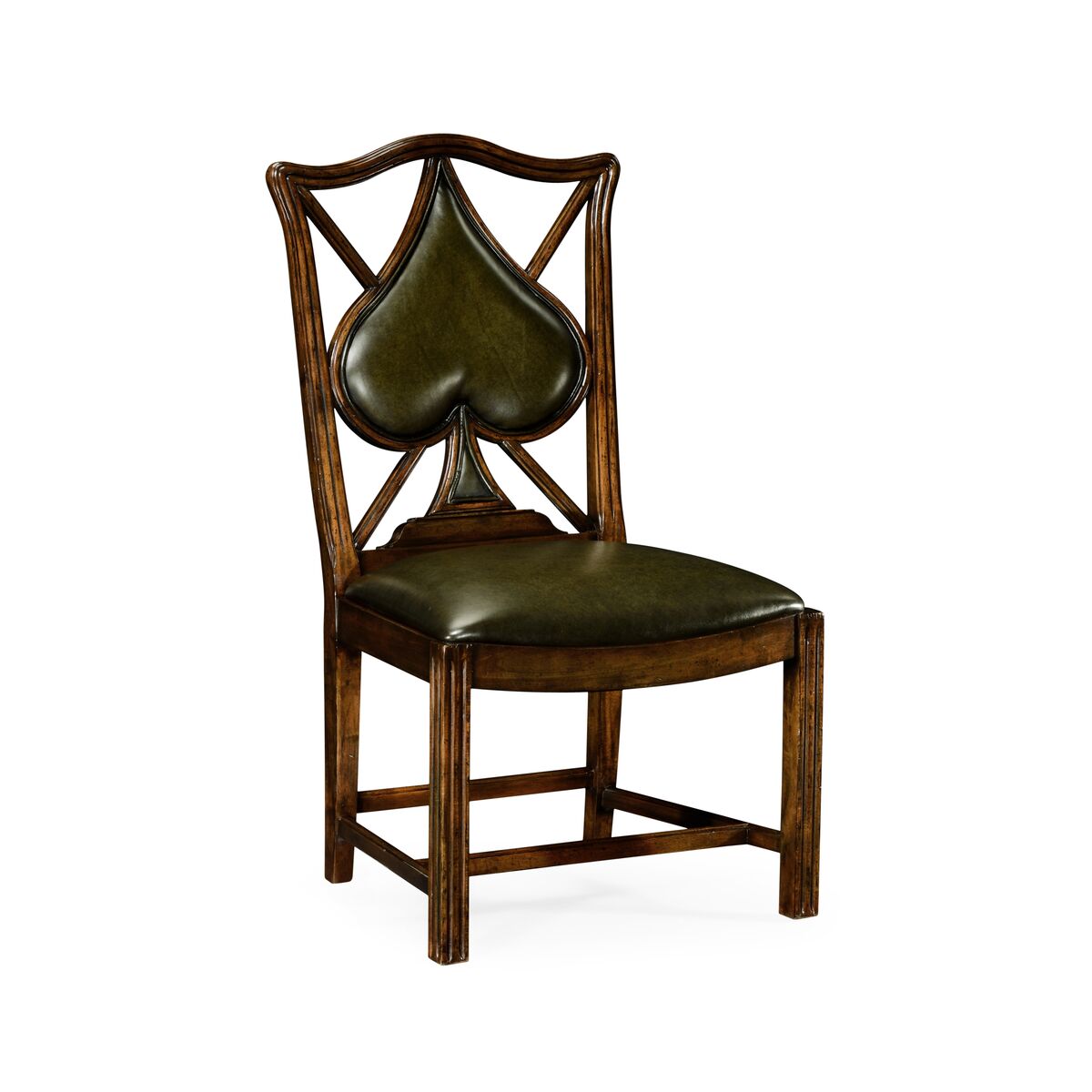 Playing Card "Spade" Side Chair ( 493361-SC-WAL-L007 )