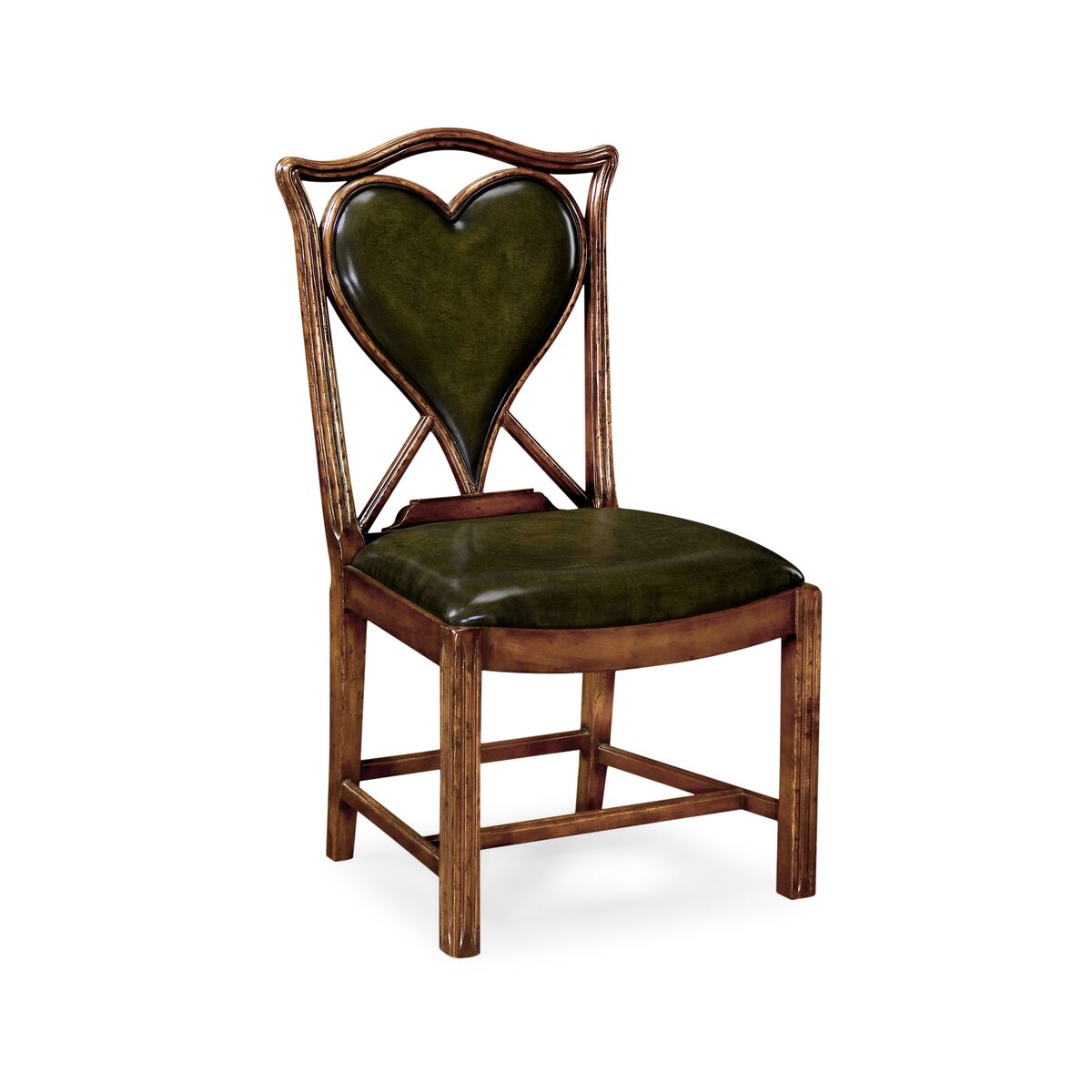 Playing Card "Heart" Side Chair ( 493359-SC-WAL-L007 )