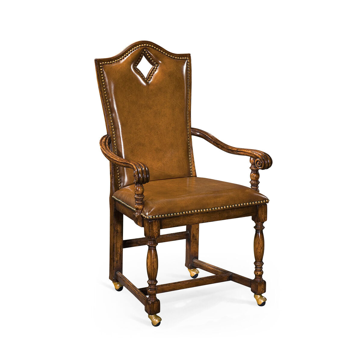 H. Back Playing Card "Diamond" Arm Chair ( 493385-AC-WAL-L002 )