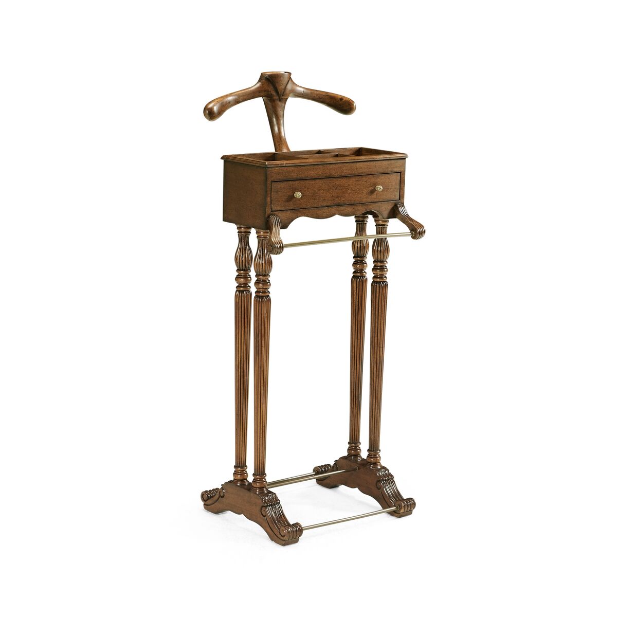 Regency Style Walnut Valet Stand ( 494297-WAL )