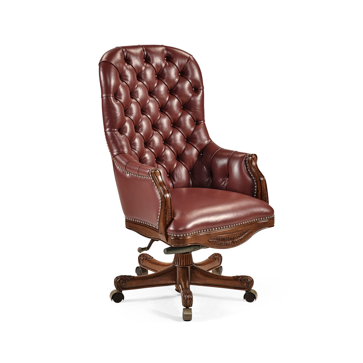 Chesterfield Style High Back Desk Chair ( 494396-MAH-L016 )