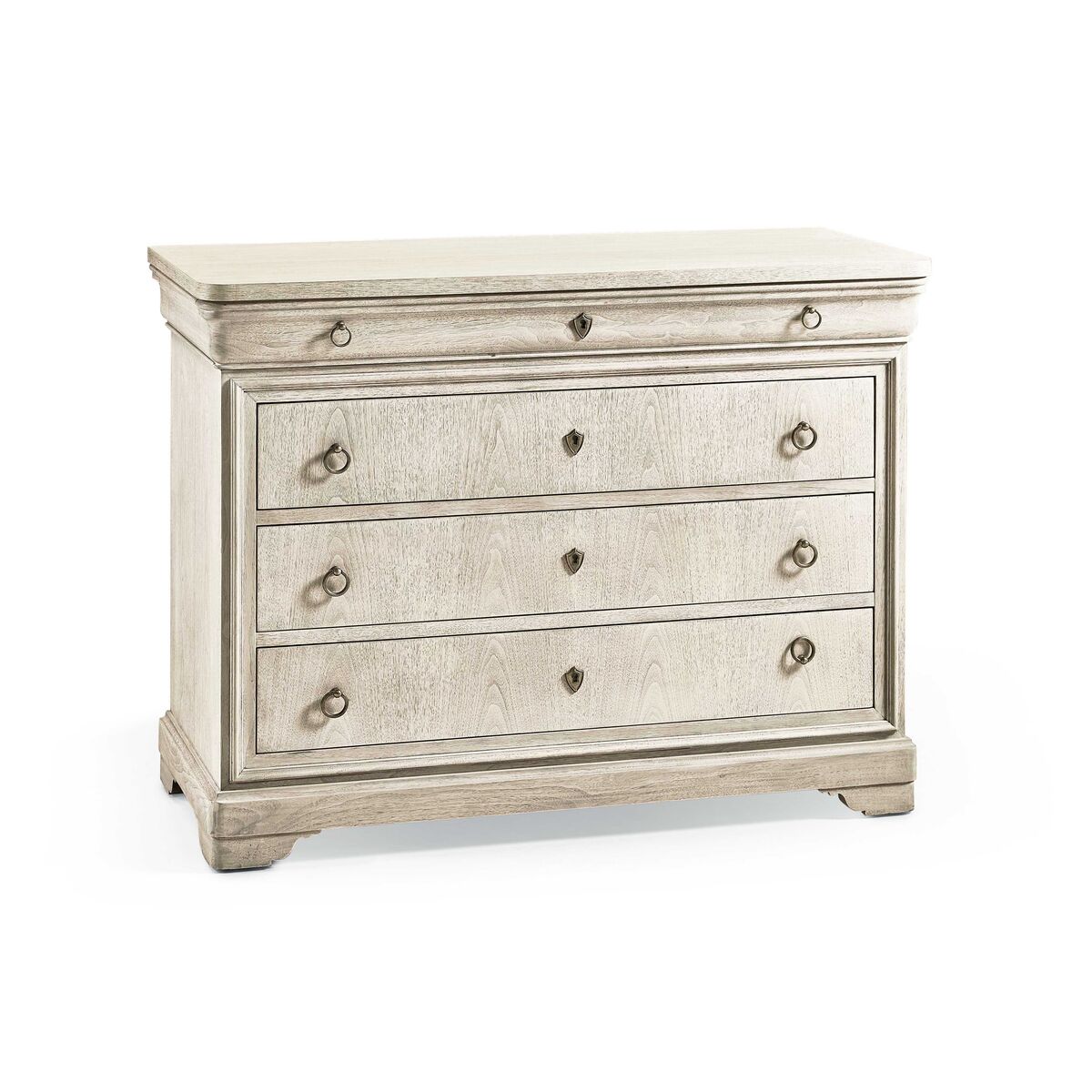 Entropy Louis Phillipe Drawer Chest - Bleached Walnut