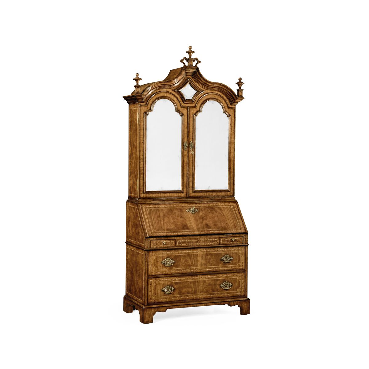 Queen Anne Chinoiserie Mirrored Doors ( 494482-CWM )
