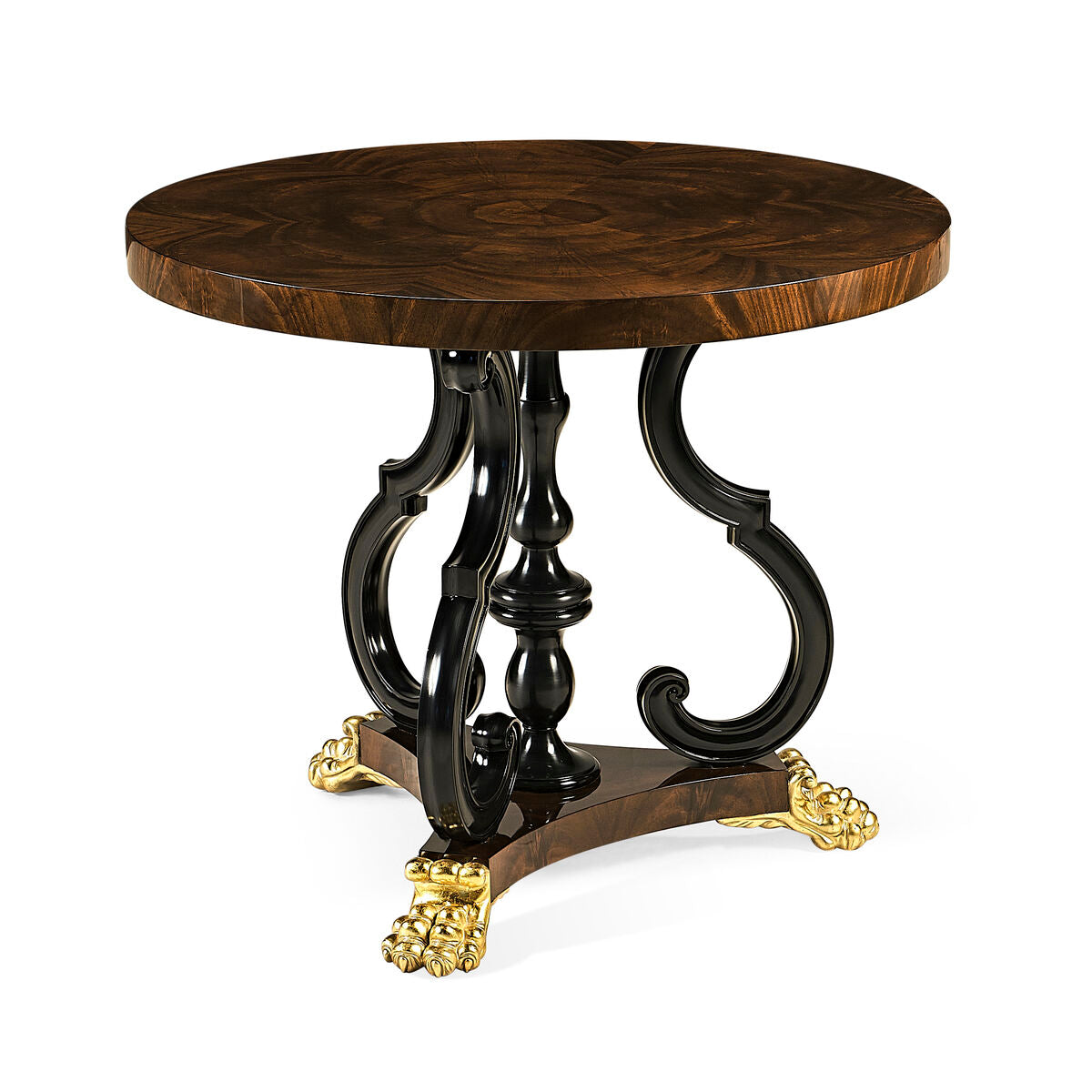 Mahogany Centre Table - Lions Paw Feet