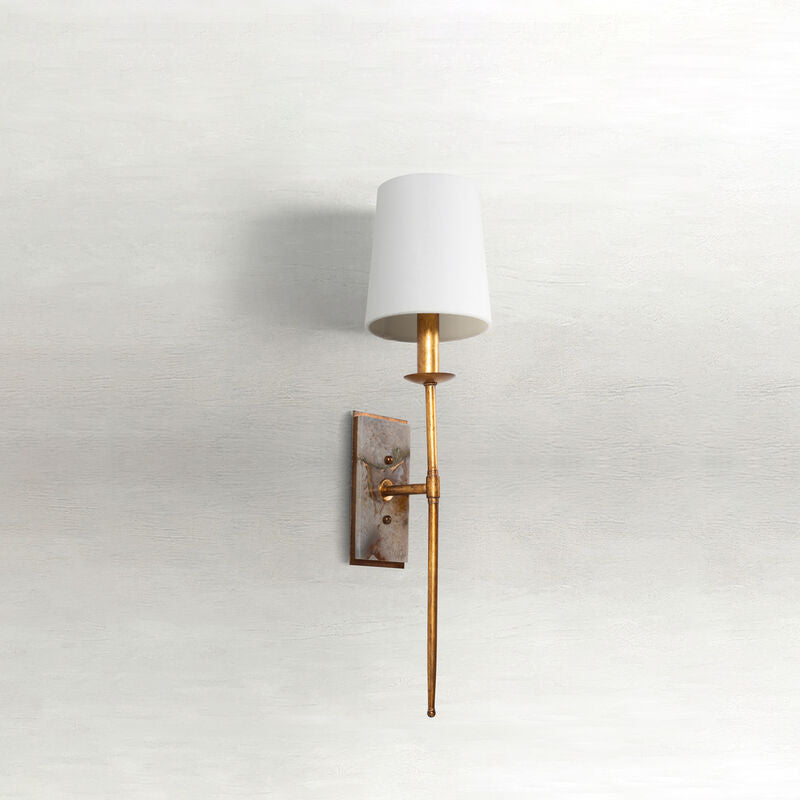 Garnet Sconce - Gold