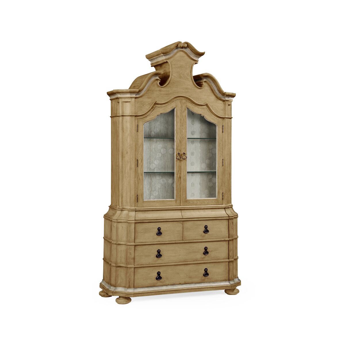 Oulton Oak Cabinet w/Glass Doors ( 530069-VTO )