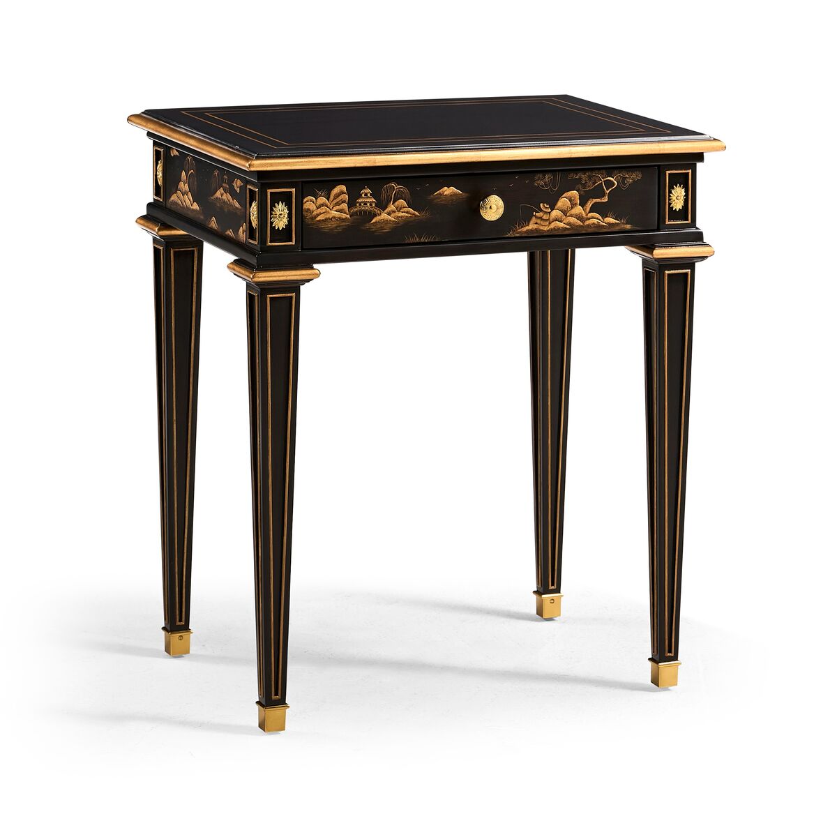 Chinoiserie Style Bedside Table ( 495352-EBF )