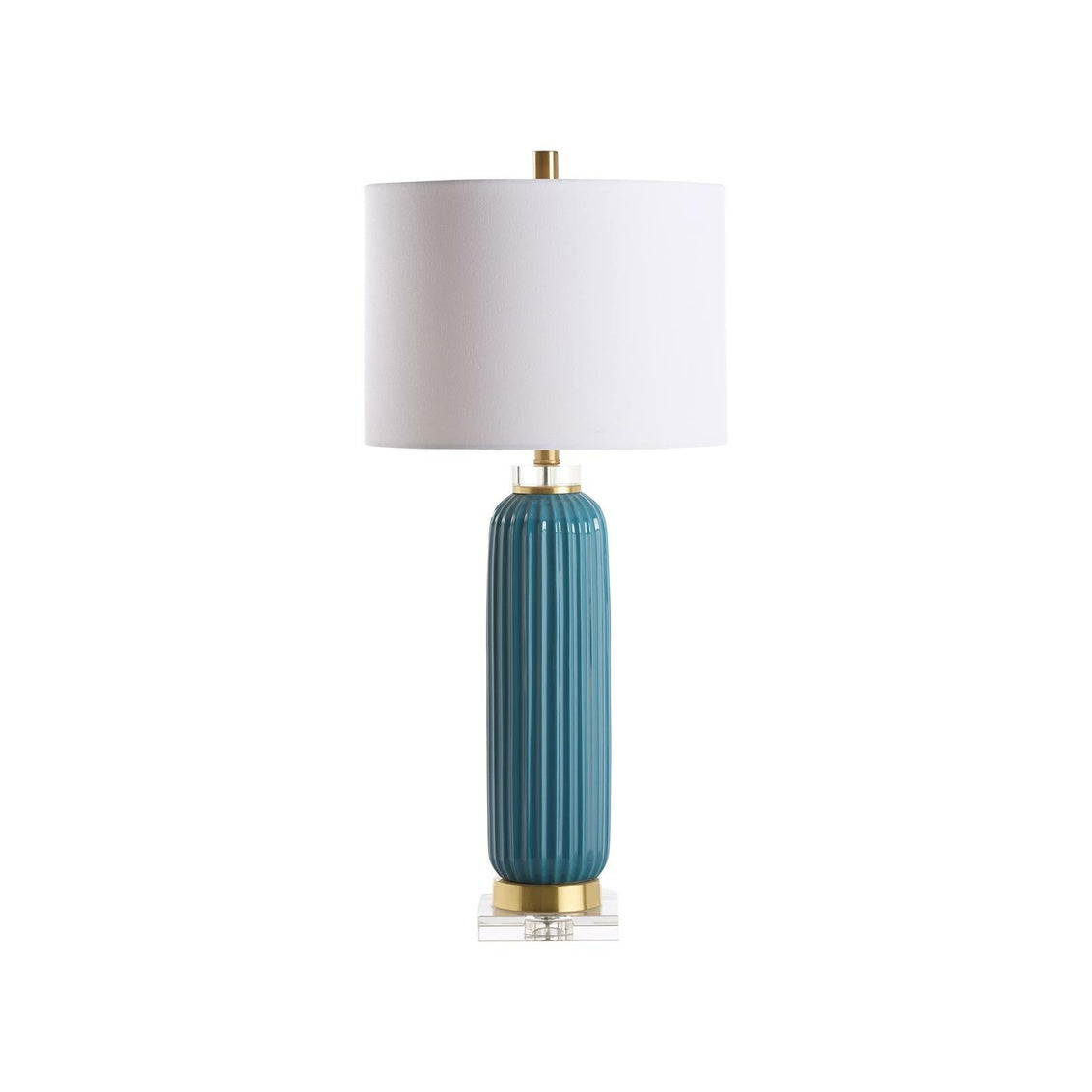 Samuel Ceramic Lamp - Blue in Blue Green Glaze / Ceramic/Porcelain - Chelsea House